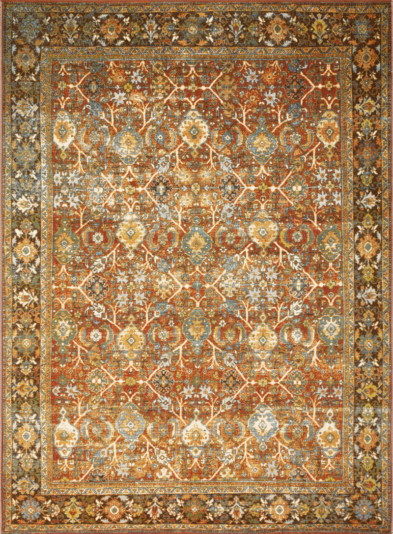 Loloi Rugs Sebastian Collection Rug in Red, Multi - 10.5 x 13.8 feet