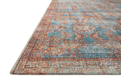 Loloi Rugs Sebastian Collection Rug in Ocean, Spice - 10.5 x 13.8 feet