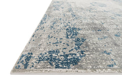 Loloi Rugs Sienne Collection Rug in Dove, Ocean - 5.3 x 7.7 feet