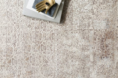 Loloi Rugs Sienne Collection Rug in Ivory, Pebble - 5.3 x 7.7 feet