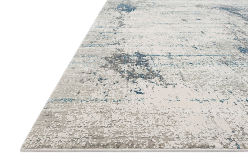 Loloi Rugs Sienne Collection Rug in Ivory, Ocean - 5.3 x 7.7 feet