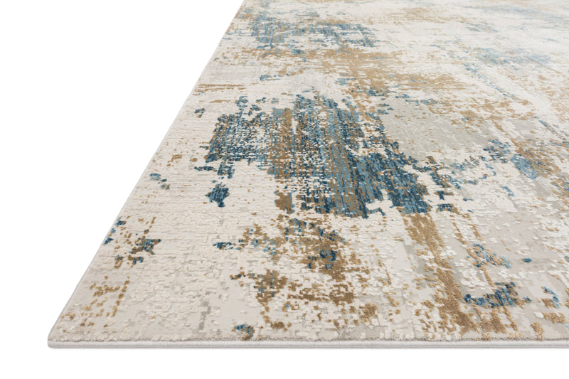 Loloi Rugs Sienne Collection Rug in Ivory, Gold - 5.3 x 7.7 feet