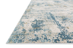 Loloi Rugs Sienne Collection Rug in Grey, Blue - 2.6 x 12 feet