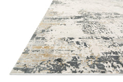 Loloi Rugs Sienne Collection Rug in Ivory, Granite - 2.6 x 12 feet