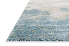 Loloi Rugs Sienne Collection Rug in Sand, Ocean - 5.3 x 7.7 feet