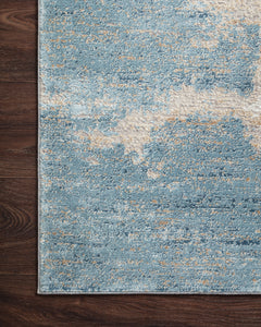 Loloi Rugs Sienne Collection Rug in Sand, Ocean - 5.3 x 7.7 feet