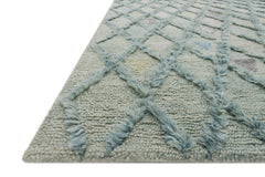 Loloi Rugs Symbology Collection Rug in Seafoam, Sky - 7.8 x 9.8 feet