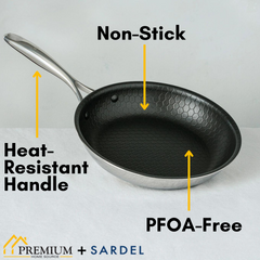 Sardel 12 Inch Non-Stick Skillet Pan, 1004