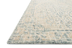 Loloi Rugs Tatum Collection Rug in Natural, Sky - 7.8 x 9.8 feet