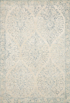 Loloi Rugs Tatum Collection Rug in Natural, Sky - 7.8 x 9.8 feet