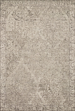 Loloi Rugs Tatum Collection Rug in Pewter, Stone - 7.8 x 9.8 feet