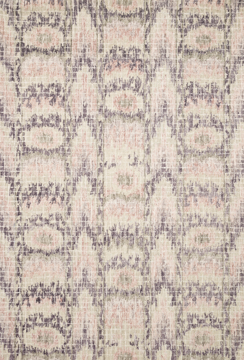 Loloi Rugs Tatum Collection Rug in Blush, Raisin - 7.8 x 9.8 feet