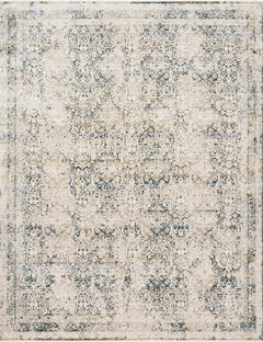 Loloi Rugs Theia Collection Rug in Natural, Ocean - 7.8 x 10 feet