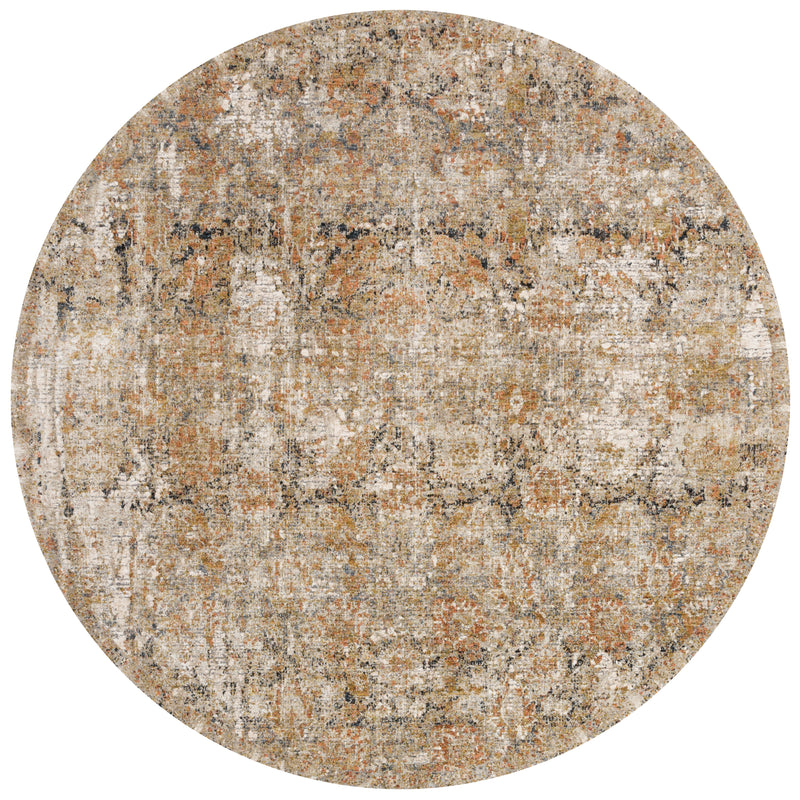 Loloi Rugs Theia Collection Rug in Taupe, Gold - 7.8 x 7.8 feet