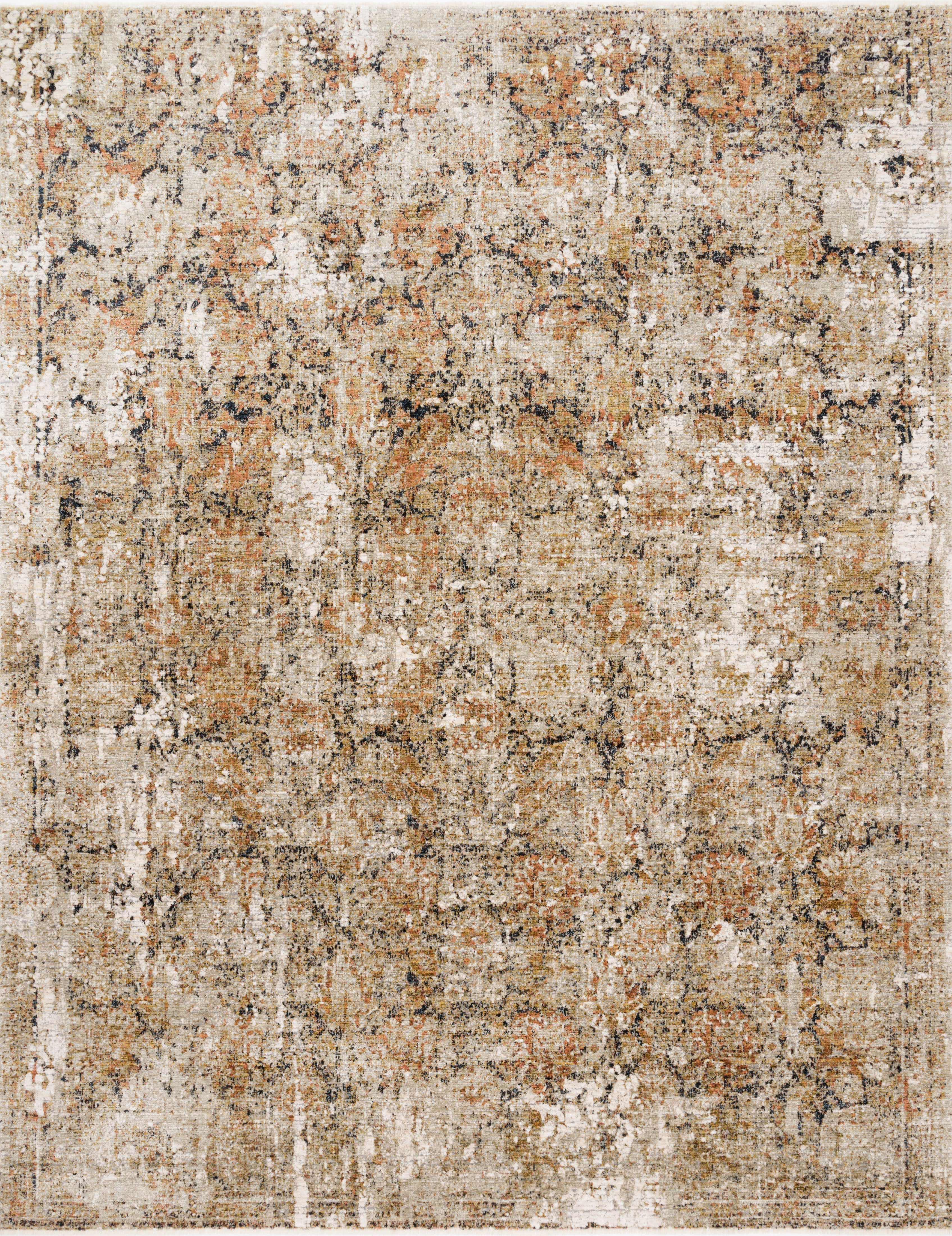 Loloi Rugs Theia Collection Rug in Taupe, Gold - 7.8 x 10 feet