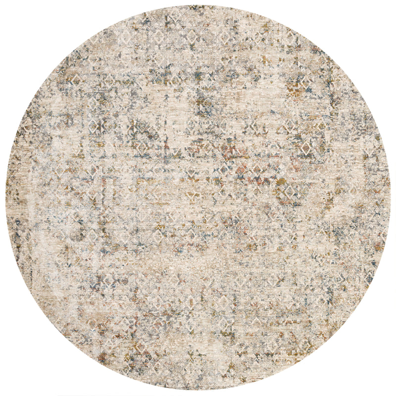 Loloi Rugs Theia Collection Rug in Multi, Natural - 7.8 x 7.8 feet