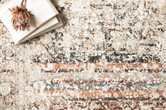 Loloi Rugs Theia Collection Rug in Taupe, Brick - 7.8 x 7.8 feet