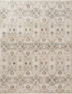 Loloi Rugs Theia Collection Rug in Granite, Ivory - 7.8 x 10 feet