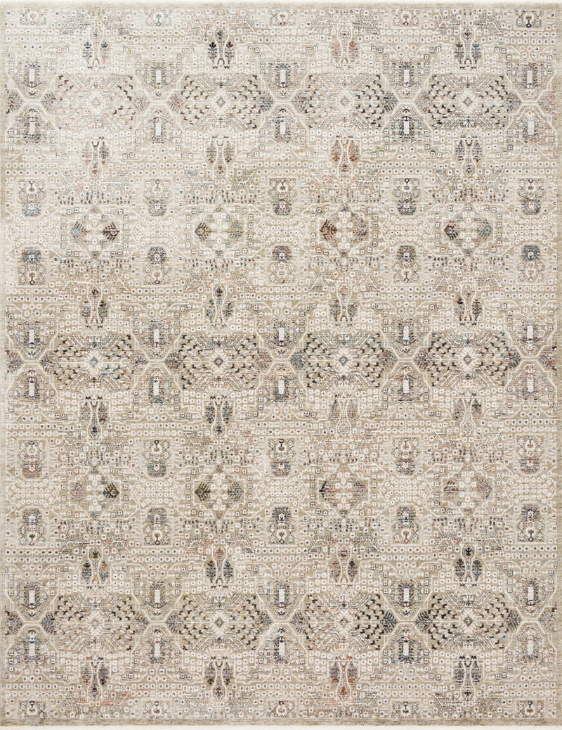 Loloi Rugs Theia Collection Rug in Granite, Ivory - 7.8 x 10 feet