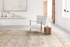 Loloi Rugs Theia Collection Rug in Natural, Rust - 7.8 x 10 feet