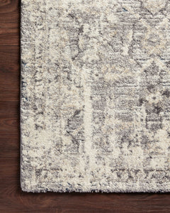 Loloi Rugs Theory Collection Rug in Natural, Grey - 9.5 x 13 feet