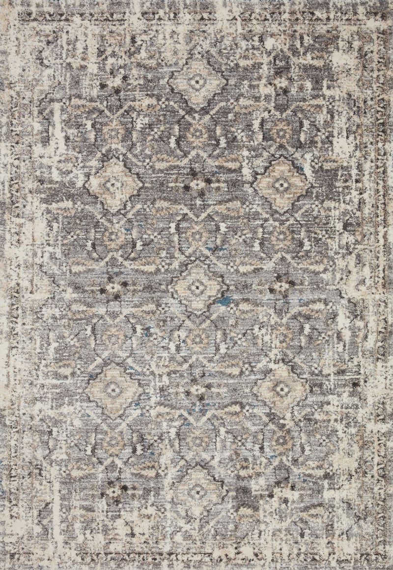 Loloi Rugs Theory Collection Rug in Natural, Grey - 7.8 x 10.8 feet