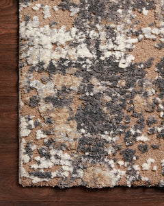 Loloi Rugs Theory Collection Rug in Taupe, Grey - 7.8 x 10.8 feet