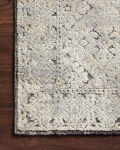 Loloi Rugs Theory Collection Rug in Grey, Sand - 9.5 x 13 feet