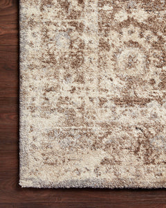 Loloi Rugs Theory Collection Rug in Mocha, Natural - 7.8 x 10.8 feet