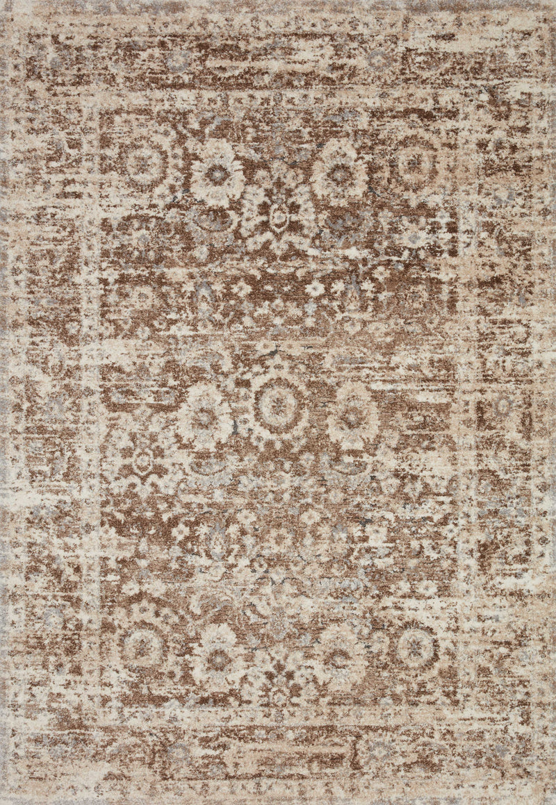 Loloi Rugs Theory Collection Rug in Mocha, Natural - 7.8 x 10.8 feet