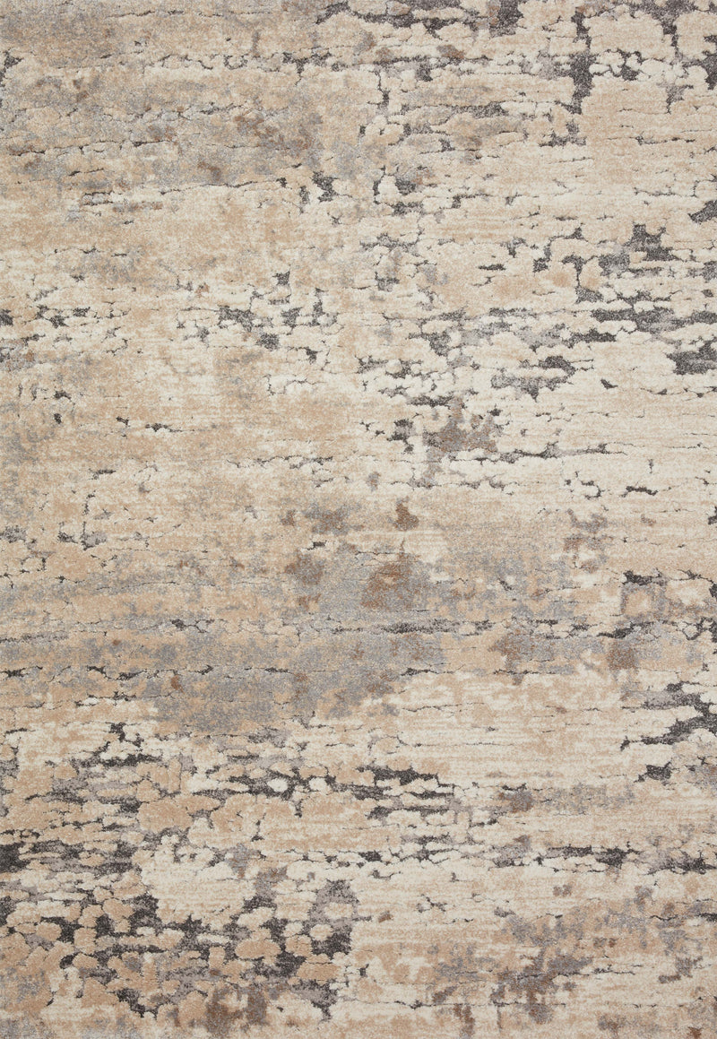 Loloi Rugs Theory Collection Rug in Taupe, Grey - 9.5 x 13 feet