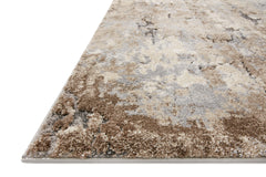 Loloi Rugs Theory Collection Rug in Dove, Bark - 9.5 x 13 feet