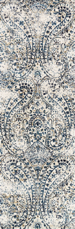 Loloi Rugs Torrance Collection Rug in Ivory, Indigo - 7.8 x 10.8 feet