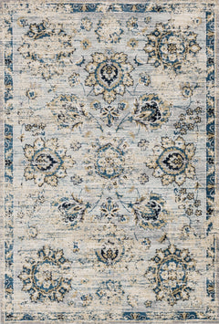 Loloi Rugs Torrance Collection Rug in Grey, Navy - 7.8 x 10.8 feet