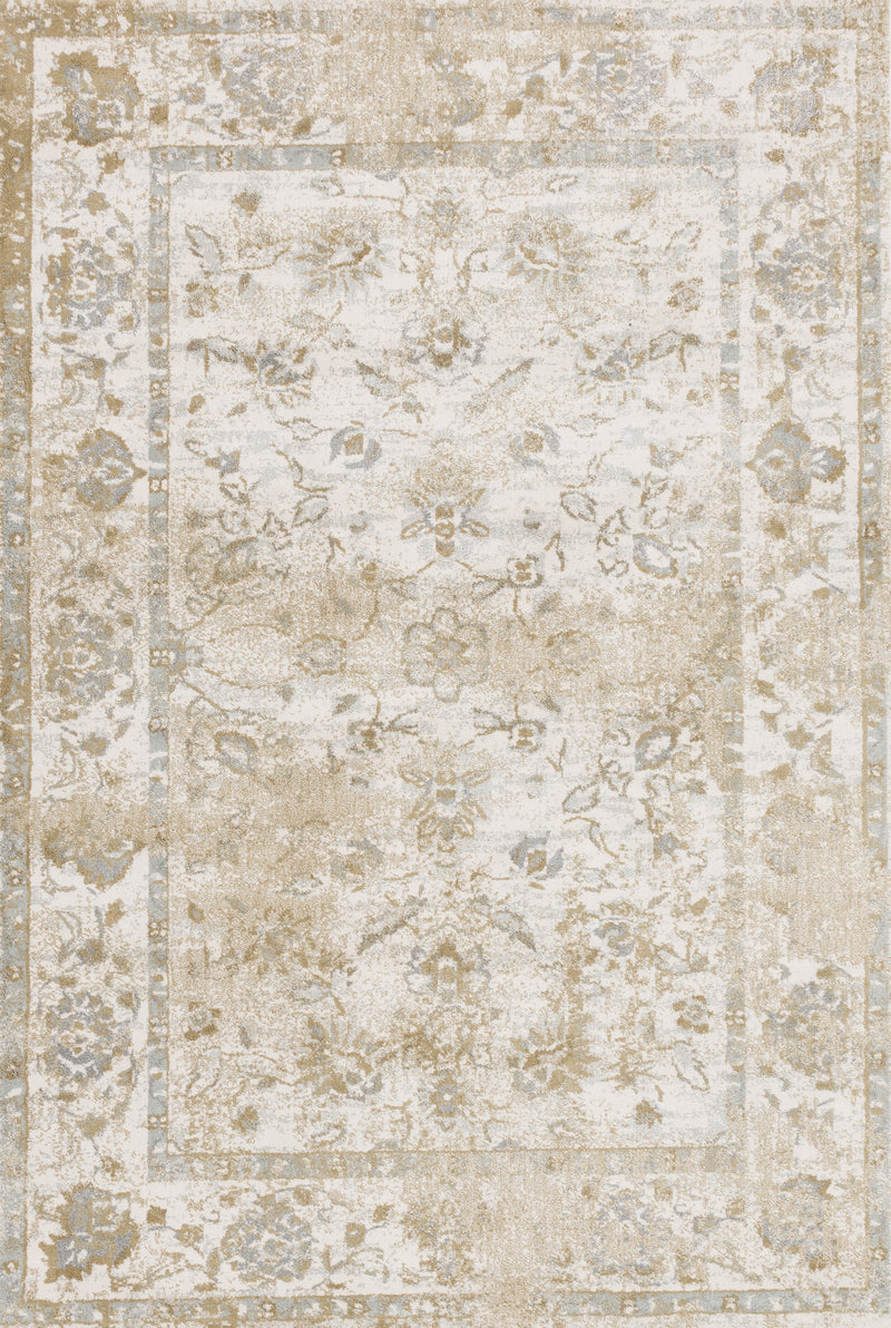 Loloi Rugs Torrance Collection Rug in Ivory, Ivory - 6.6 x 9.2 feet