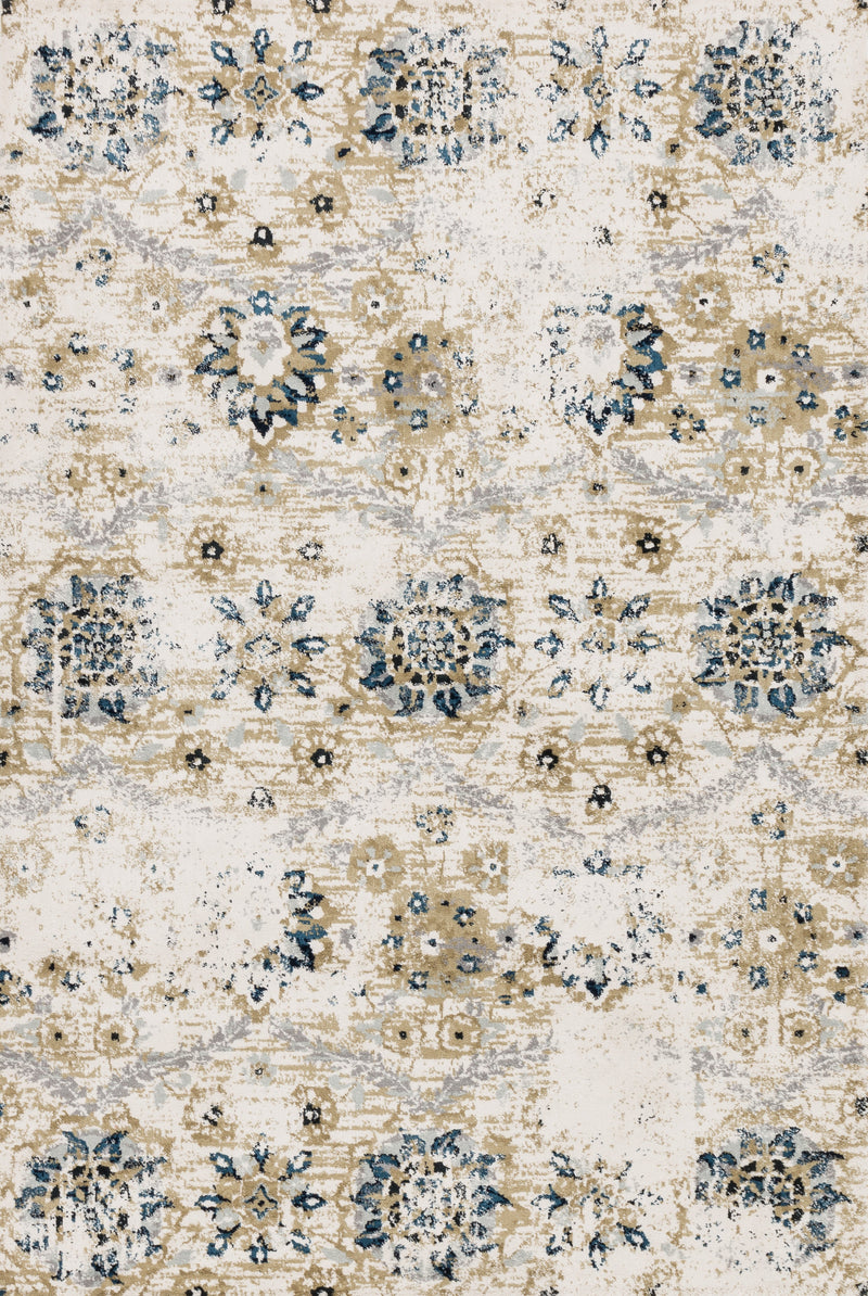 Loloi Rugs Torrance Collection Rug in Ivory, Multi - 7.8 x 10.8 feet