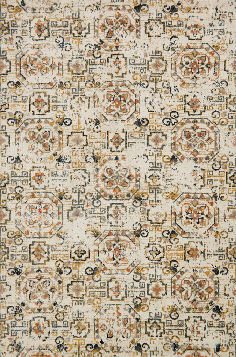 Loloi Rugs Torrance Collection Rug in Ivory, Taupe - 6.6 x 9.2 feet