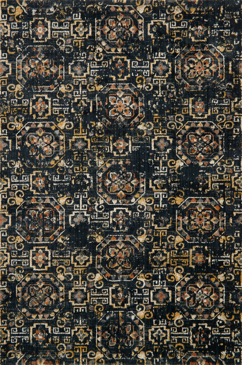 Loloi Rugs Torrance Collection Rug in Midnight - 6.6 x 9.2 feet