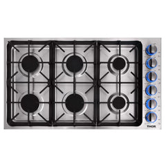 Thor Kitchen Appliance Bundle - 30 in. Wall Oven, 36 In. Cooktop, Range Hood, Refrigerator, Dishwasher, AB-HEW3001-DC-36-2