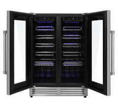 Thor Kitchen Package - 30 in. Gas Burner/Electric Oven Range, Range Hood, Refrigerator, Dishwasher, Wine Cooler, AP-HRD3088U-4