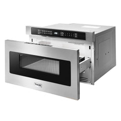 Thor Kitchen Package - 30 In. Gas Range, Range Hood, Microwave Drawer, Refrigerator, Dishwasher, AP-LRG3001U-W-5