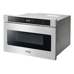 Thor Kitchen Package - 30 in. Propane Gas Range, Microwave Drawer, Refrigerator with Water and Ice Dispenser, Dishwasher, AP-LRG3001ULP-12