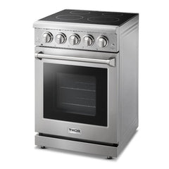 Thor Kitchen Package - 24 in. Professional Electric Range, Range Hood, AP-HRE2401