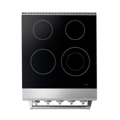 Thor Kitchen Appliance Bundle - 24 in. Professional Electric Range, Range Hood, AB-HRE2401