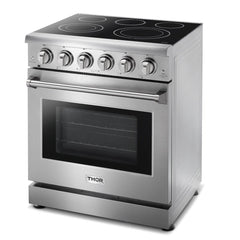 Thor Kitchen Appliance Package - 30 In. Electric Range, Range Hood, Counter-Depth Refrigerator, Dishwasher, AP-HRE3001-20