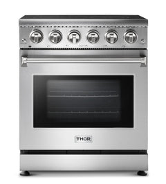 Thor Kitchen Appliance Bundle - 30 Inch Electric Range and Range Hood, AB-HRE3001