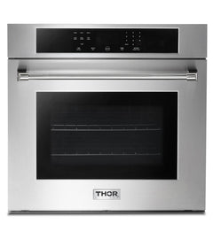 Thor Kitchen Appliance Package - 36 In. Gas Cooktop, Range Hood, Wall Oven, Microwave, AP-HRT3618U-3