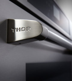 Thor Kitchen Appliance Package - 36 In. Gas Rangetop, Range Hood, Wall Oven, Refrigerator, Dishwasher, AP-HRT3618U-4