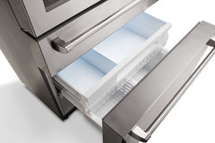 Thor Kitchen Package - 36 In. Gas Range, Range Hood, Refrigerator with Water and Ice Dispenser, Dishwasher, AP-LRG3601U-W-7