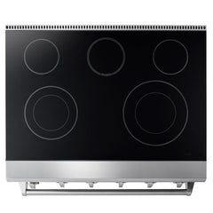 Thor Kitchen Appliance Package - 36 in. Electric Range, Range Hood, Microwave Drawer, AP-HRE3601-5